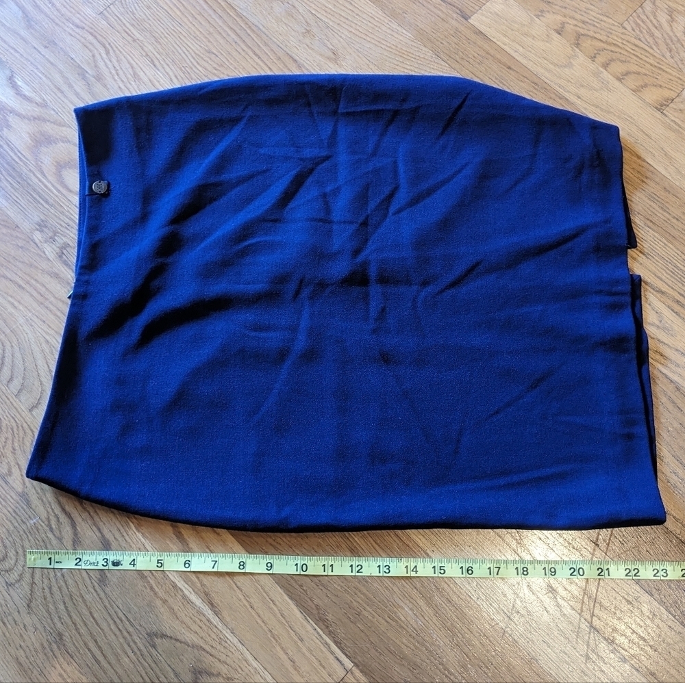 Yokko Size 44 Navy Blue Fully Lined Pencil Skirt - Picture 4 of 6